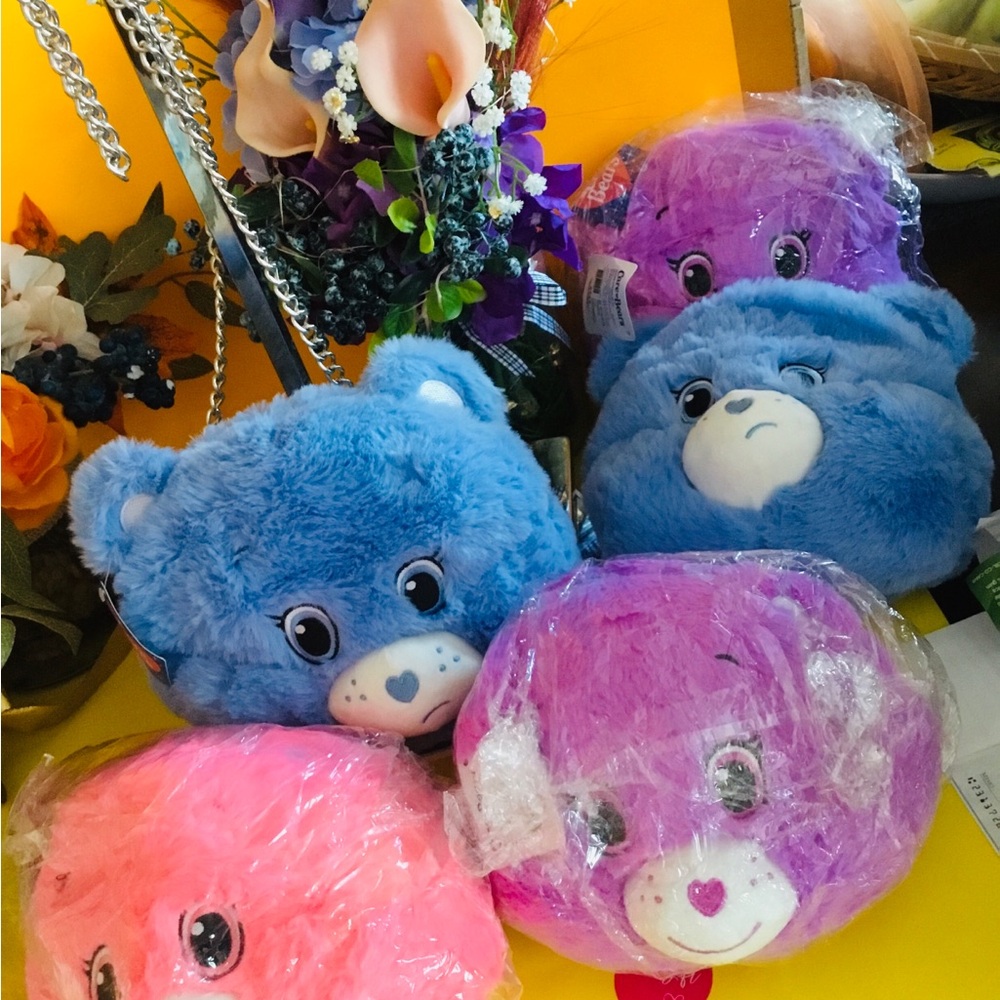 Care Bears Plush NWT winners choice - Blue, Pink, and Purple